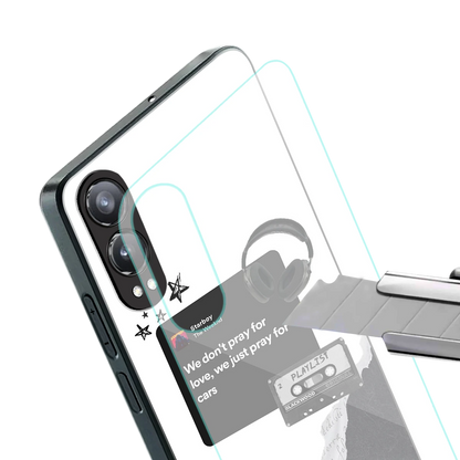 Weeknd Starboy stylish phone case for oneplus nord ce 4 lite | glossy glass and slim fit