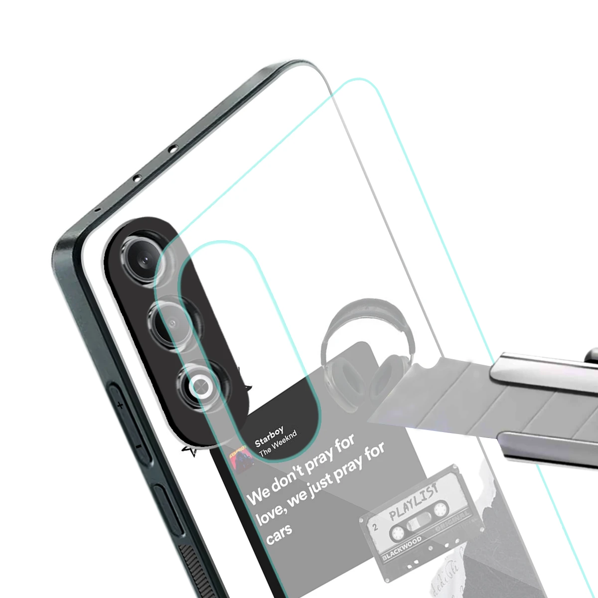 Weeknd Starboy stylish phone case for oneplus nord ce 4 | glossy glass and slim fit