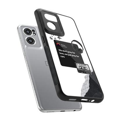 Weeknd Starboy sleek oneplus nord ce 2 cover with tempered glass back and TPU edges