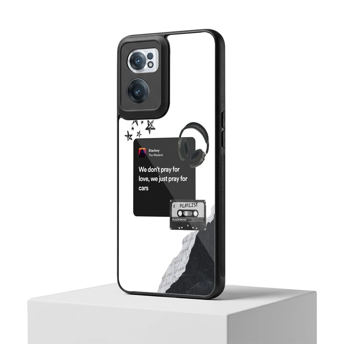 Weeknd Starboy oneplus nord ce 2 mobile cover | shockproof glass phone case