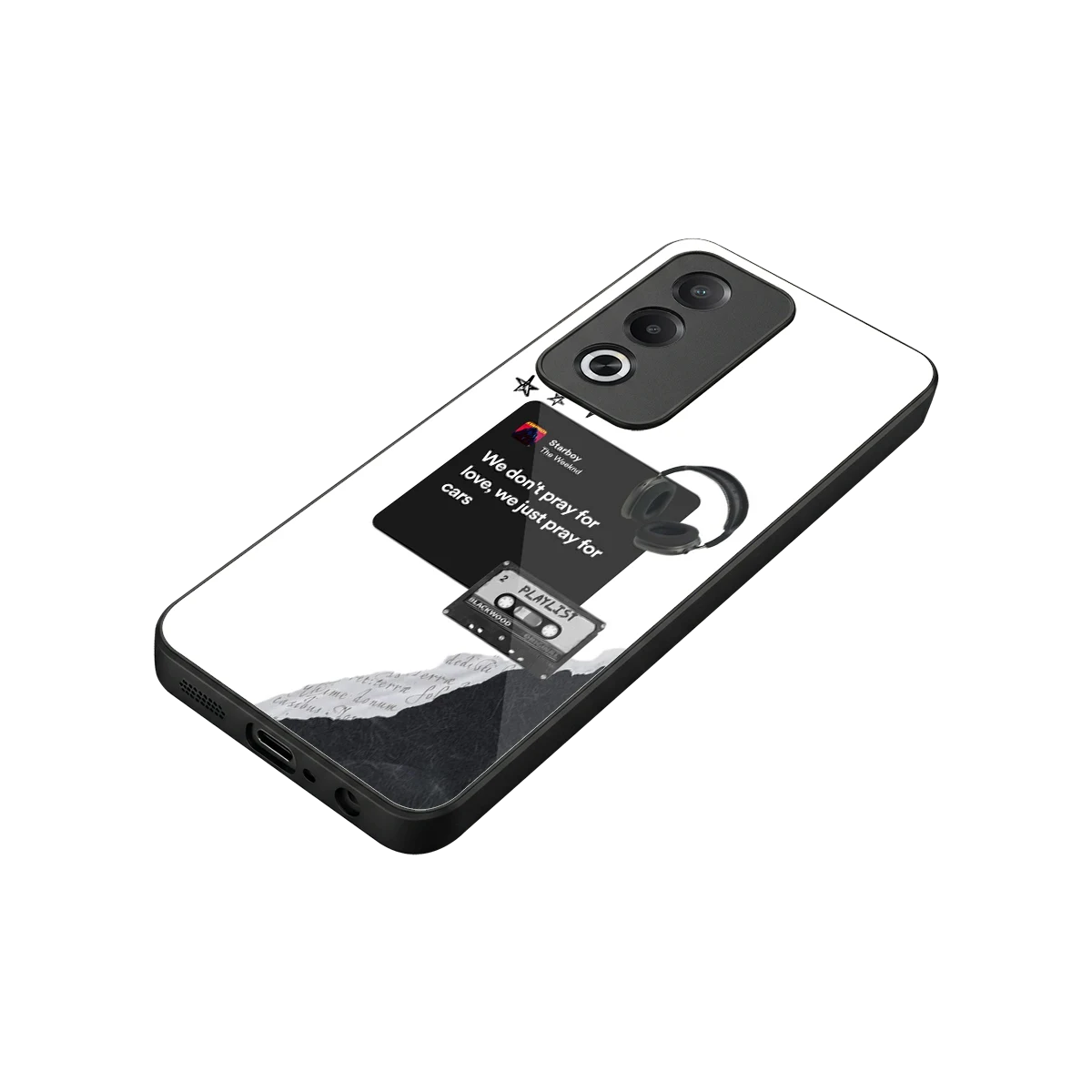 Weeknd Starboy stylish phone case for oppo a3 pro | glossy glass and slim fit