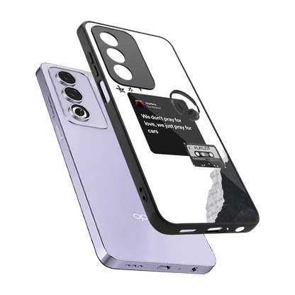 Weeknd Starboy sleek oppo a3 pro cover with tempered glass back and TPU edges