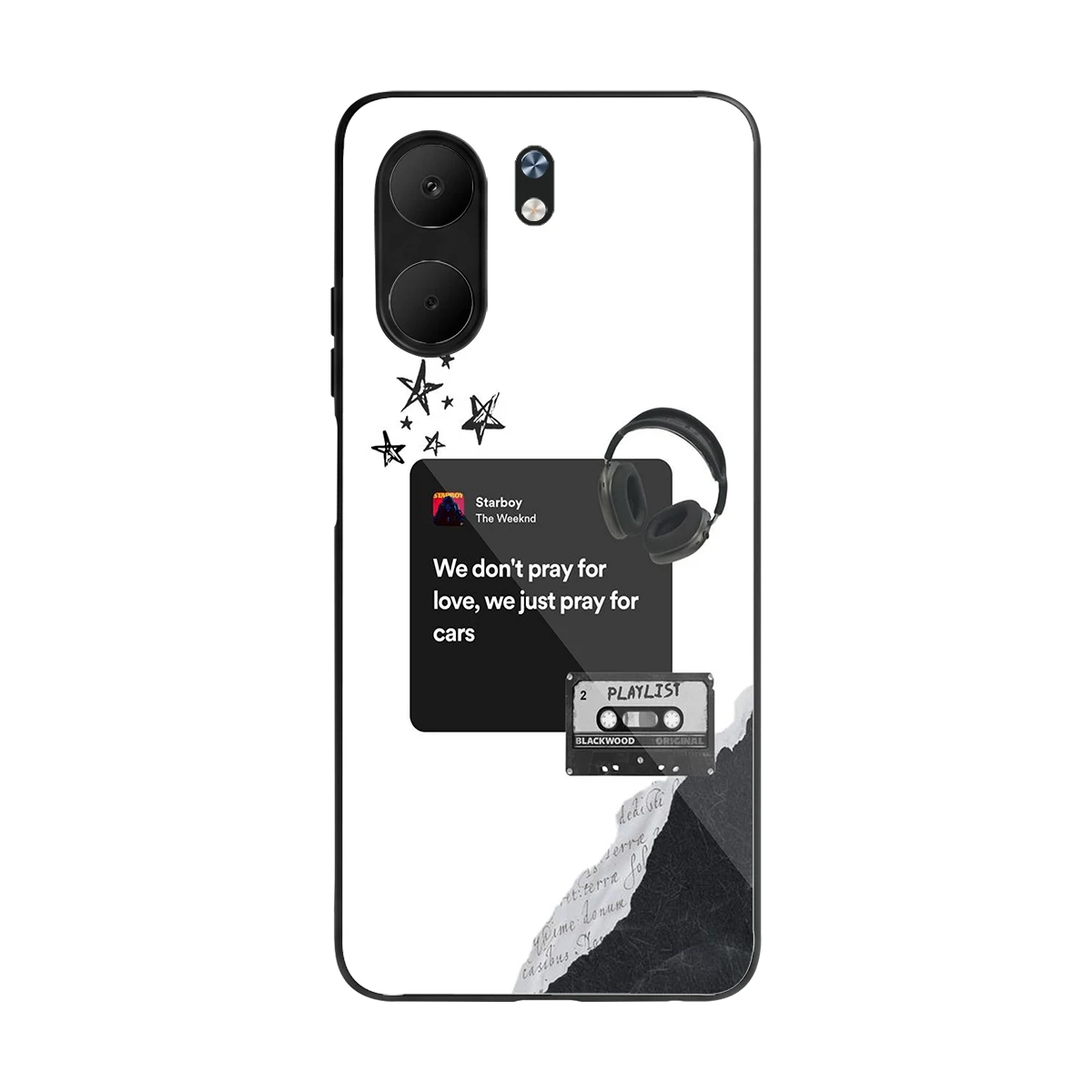 Weeknd Starboy back phone cover | glass case for oppo a5x 5g