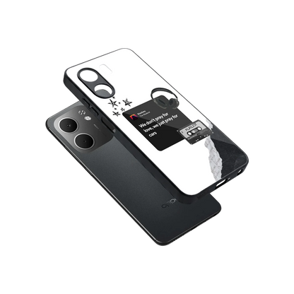 Weeknd Starboy sleek oppo a5x 5g cover with tempered glass back and TPU edges