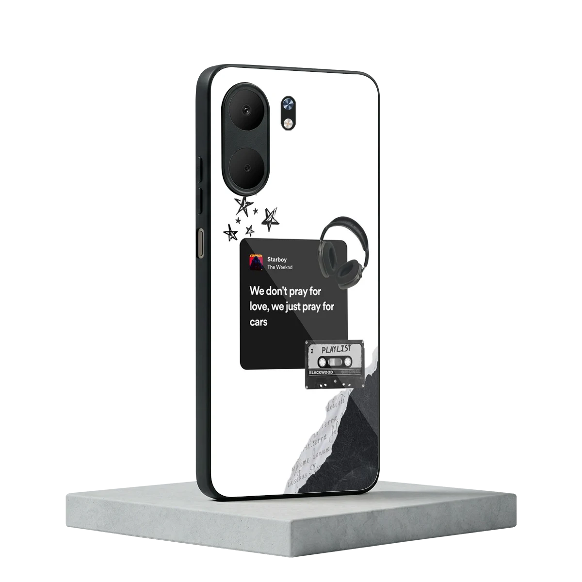 Weeknd Starboy oppo a5x 5g mobile cover | shockproof glass phone case