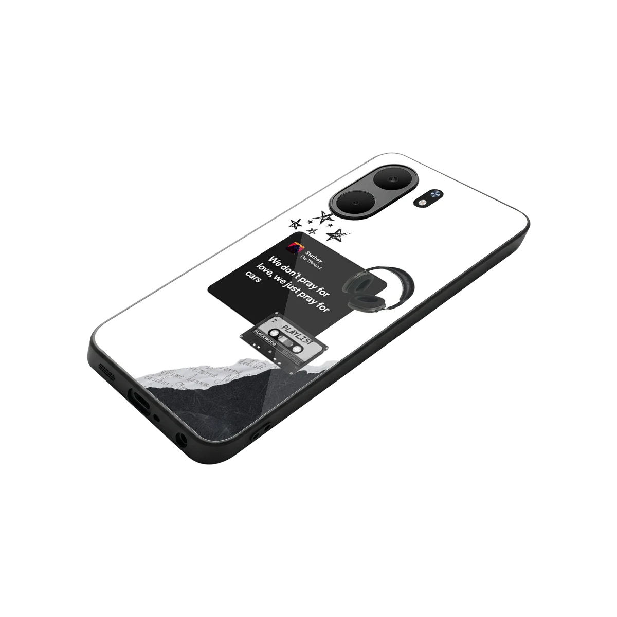 Weeknd Starboy stylish phone case for oppo a5x 5g | glossy glass and slim fit