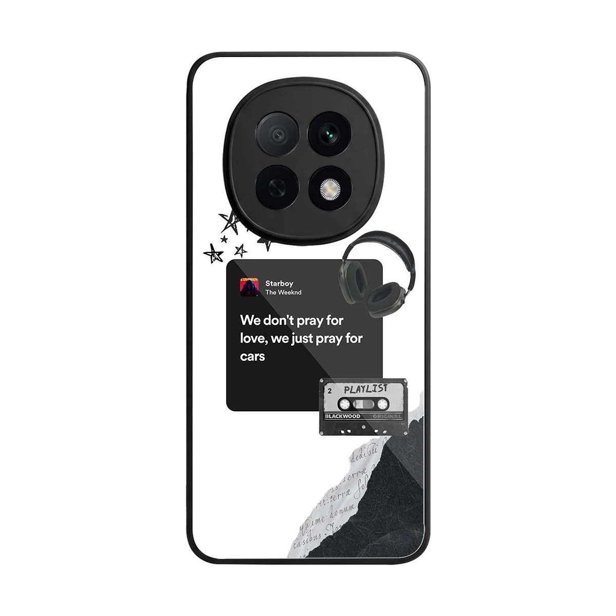 Weeknd Starboy back phone cover | glass case for oppo f29 pro 5g