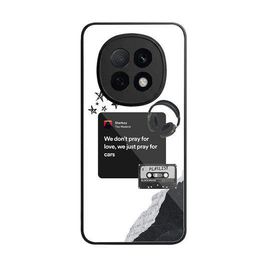 Weeknd Starboy back phone cover | glass case for oppo f29 pro 5g