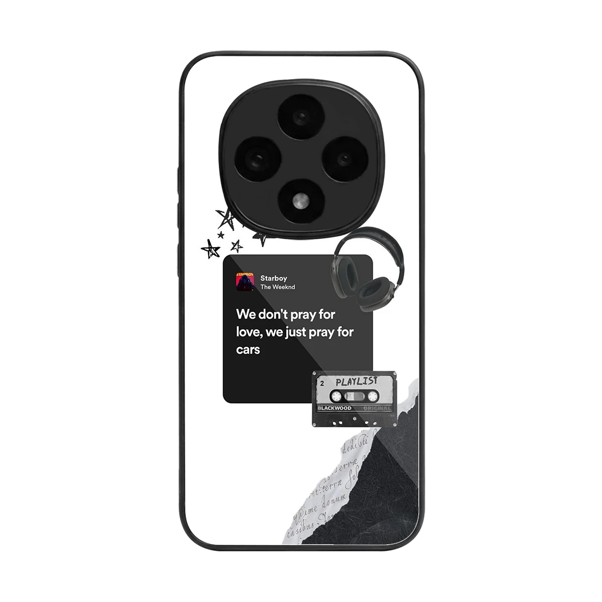 Weeknd Starboy back phone cover | glass case for oppo f31 pro 5g