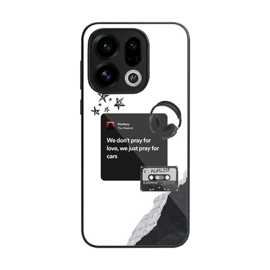 Weeknd Starboy back phone cover | glass case for oppo find x9