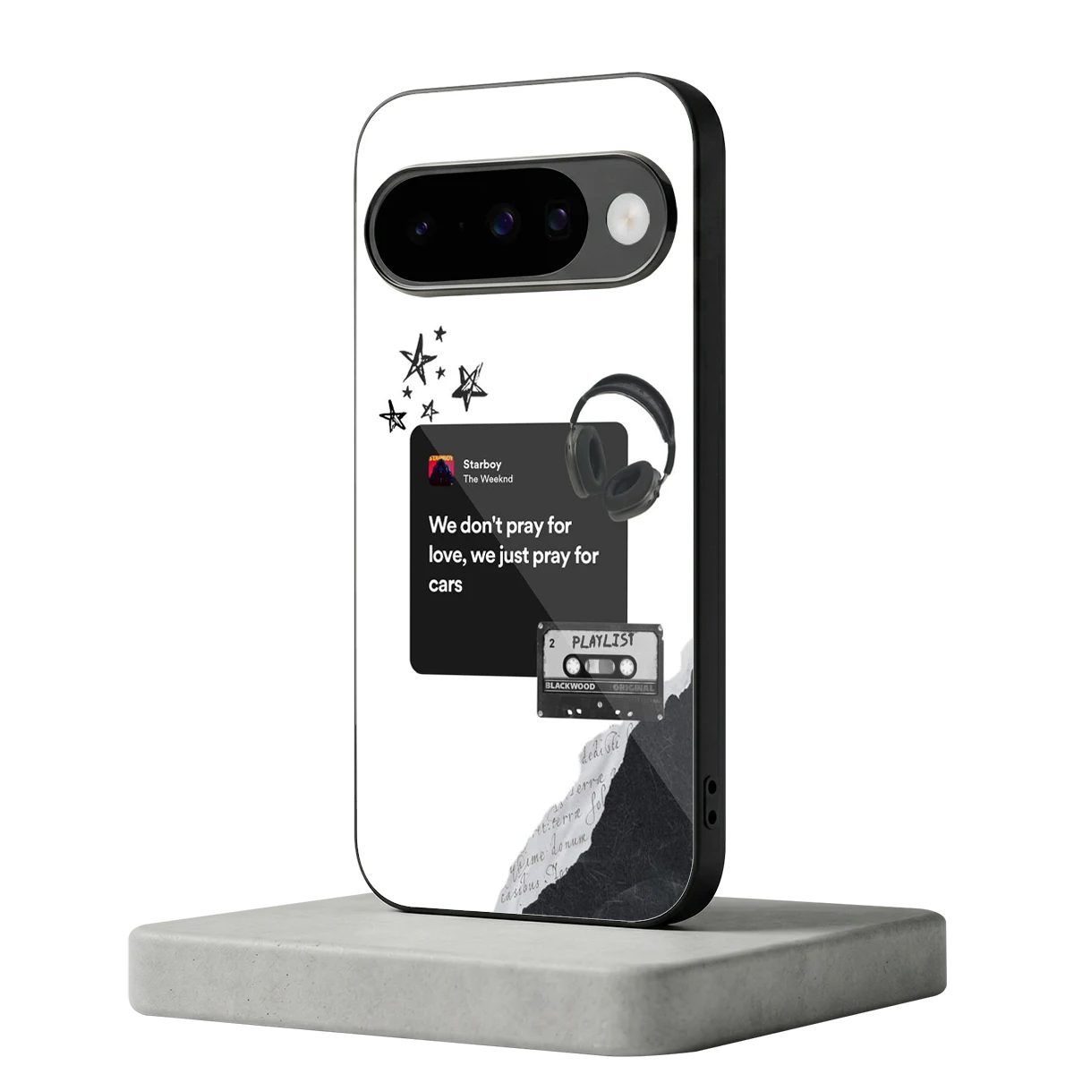 Weeknd Starboy google pixel 10 mobile cover | shockproof glass phone case