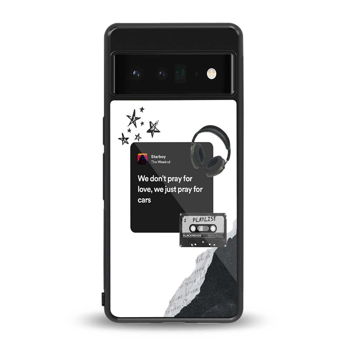 Weeknd Starboy back phone cover | glass case for google pixel 6 pro