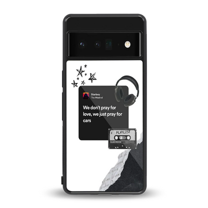 Weeknd Starboy back phone cover | glass case for google pixel 6 pro