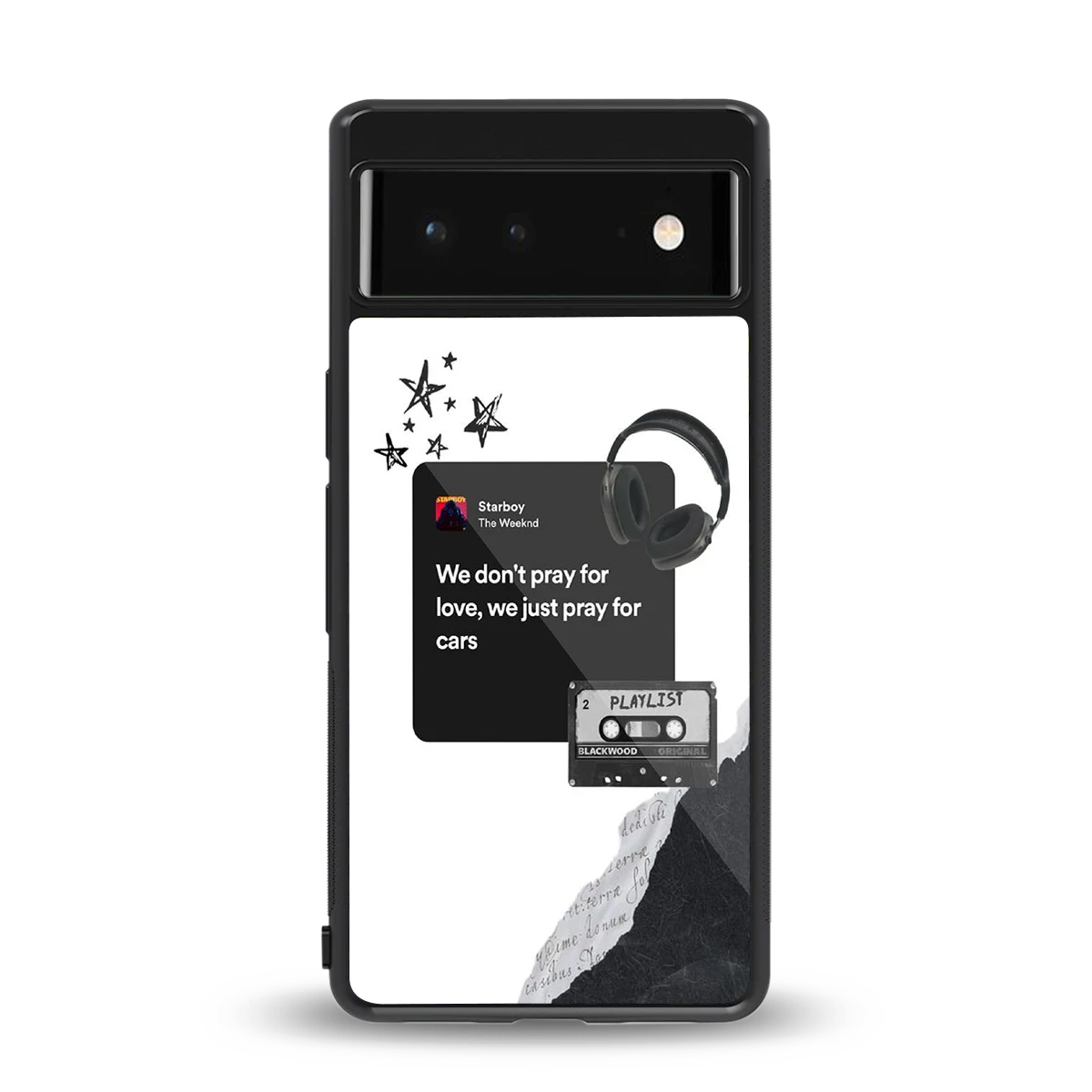 Weeknd Starboy back phone cover | glass case for google pixel 6
