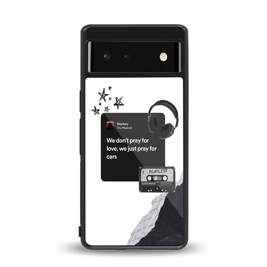 Weeknd Starboy back phone cover | glass case for google pixel 6a