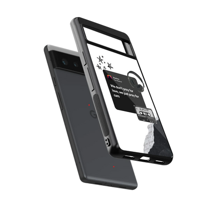 Weeknd Starboy sleek google pixel 6a cover with tempered glass back and TPU edges