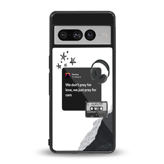 Weeknd Starboy back phone cover | glass case for google pixel 7 pro