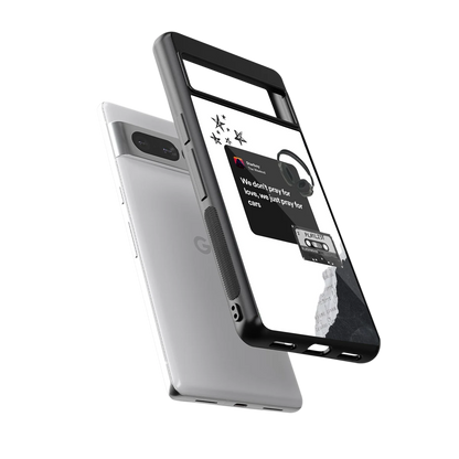 Weeknd Starboy sleek google pixel 7 pro cover with tempered glass back and TPU edges