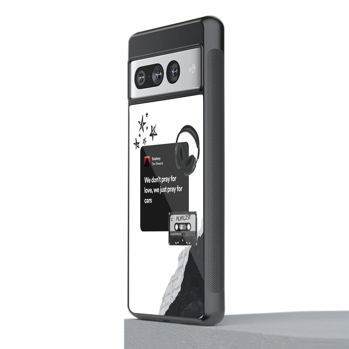 Weeknd Starboy stylish phone case for google pixel 7 pro | glossy glass and slim fit