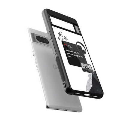 Weeknd Starboy sleek google pixel 7 cover with tempered glass back and TPU edges