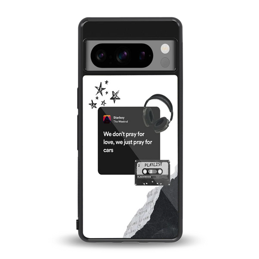 Weeknd Starboy back phone cover | glass case for google pixel 8 pro
