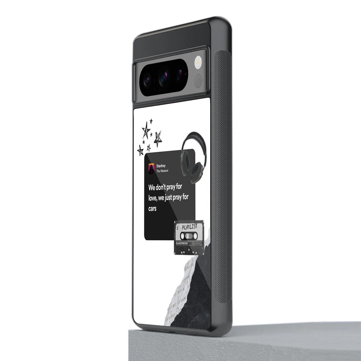 Weeknd Starboy stylish phone case for google pixel 8 pro | glossy glass and slim fit