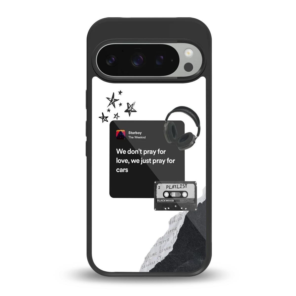 Weeknd Starboy back phone cover | glass case for google pixel 9 pro xl