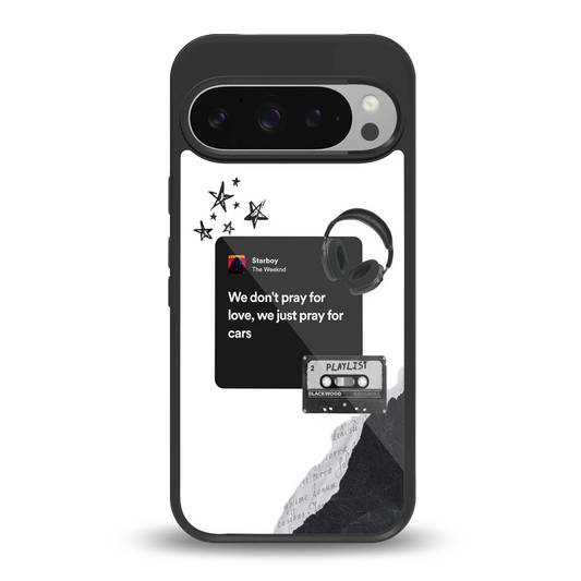 Weeknd Starboy back phone cover | glass case for google pixel 9 pro xl