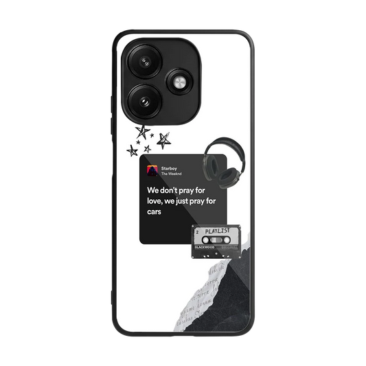 Weeknd Starboy back phone cover | glass case for redmi 12 5g