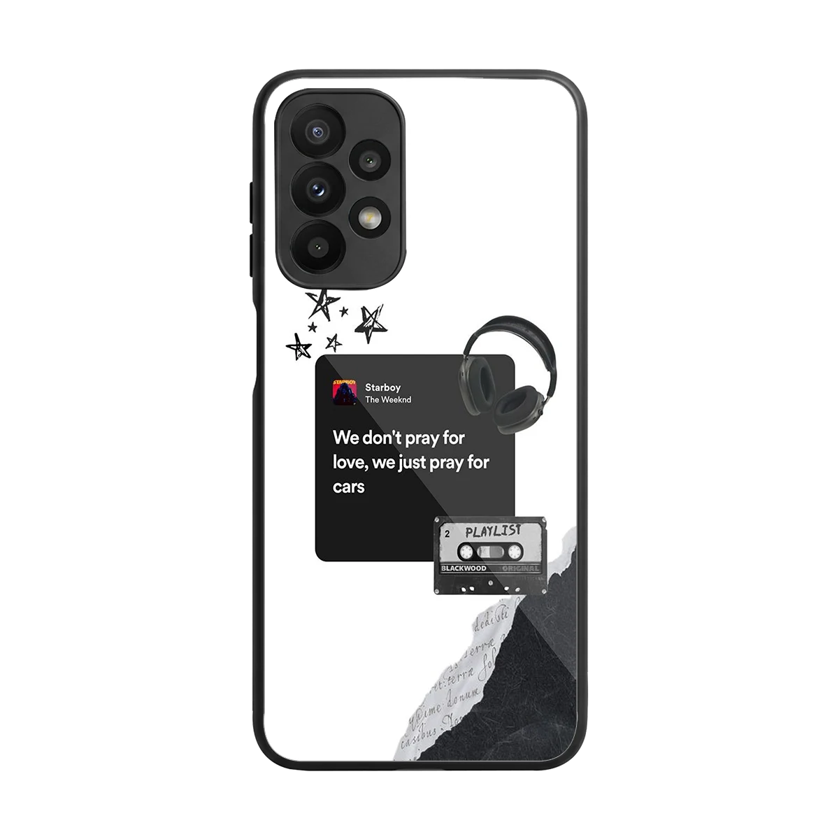 Weeknd Starboy back phone cover | glass case for samsung galaxy a23