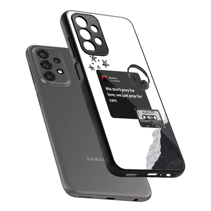 Weeknd Starboy sleek samsung galaxy a23 cover with tempered glass back and TPU edges