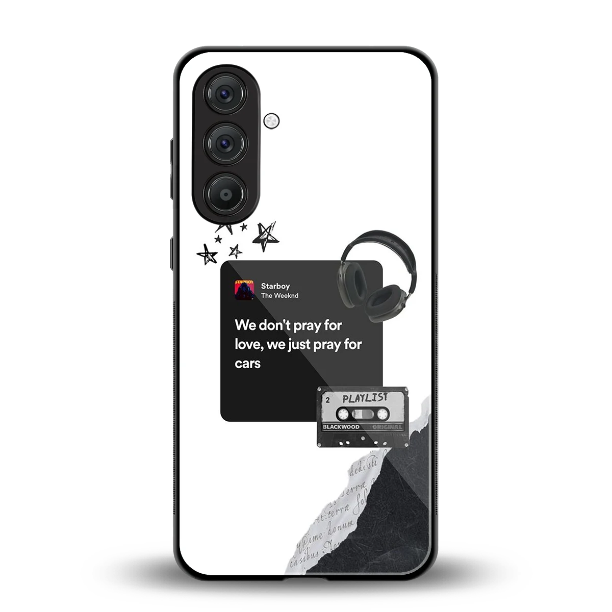 Weeknd Starboy back phone cover | glass case for samsung galaxy m36 5g