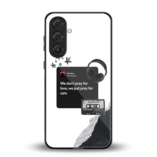 Weeknd Starboy back phone cover | glass case for samsung galaxy m35 5g