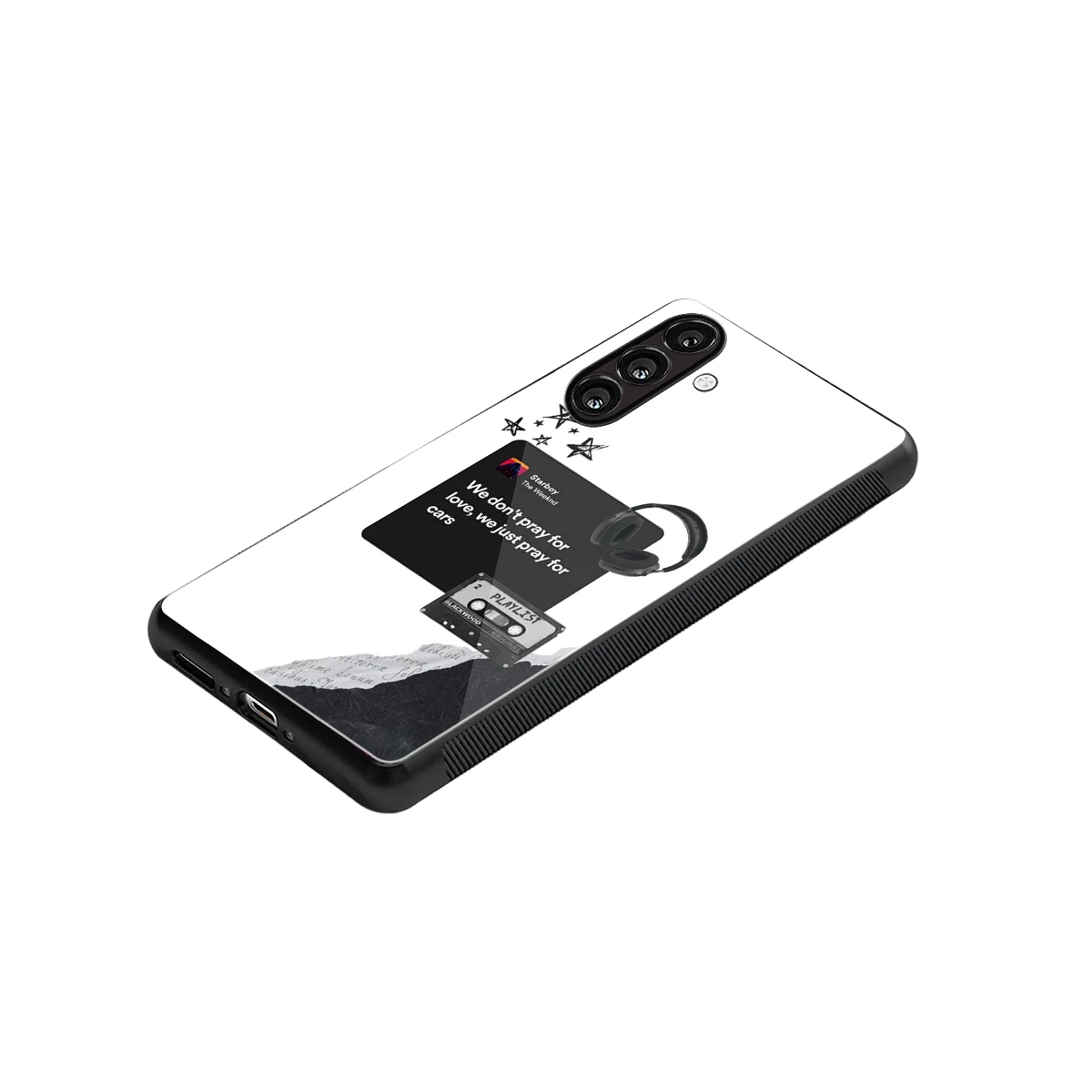 Weeknd Starboy stylish phone case for samsung galaxy m36 5g | glossy glass and slim fit