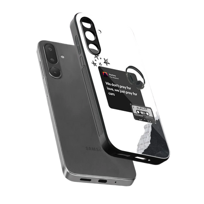 Weeknd Starboy sleek samsung galaxy m36 5g cover with tempered glass back and TPU edges