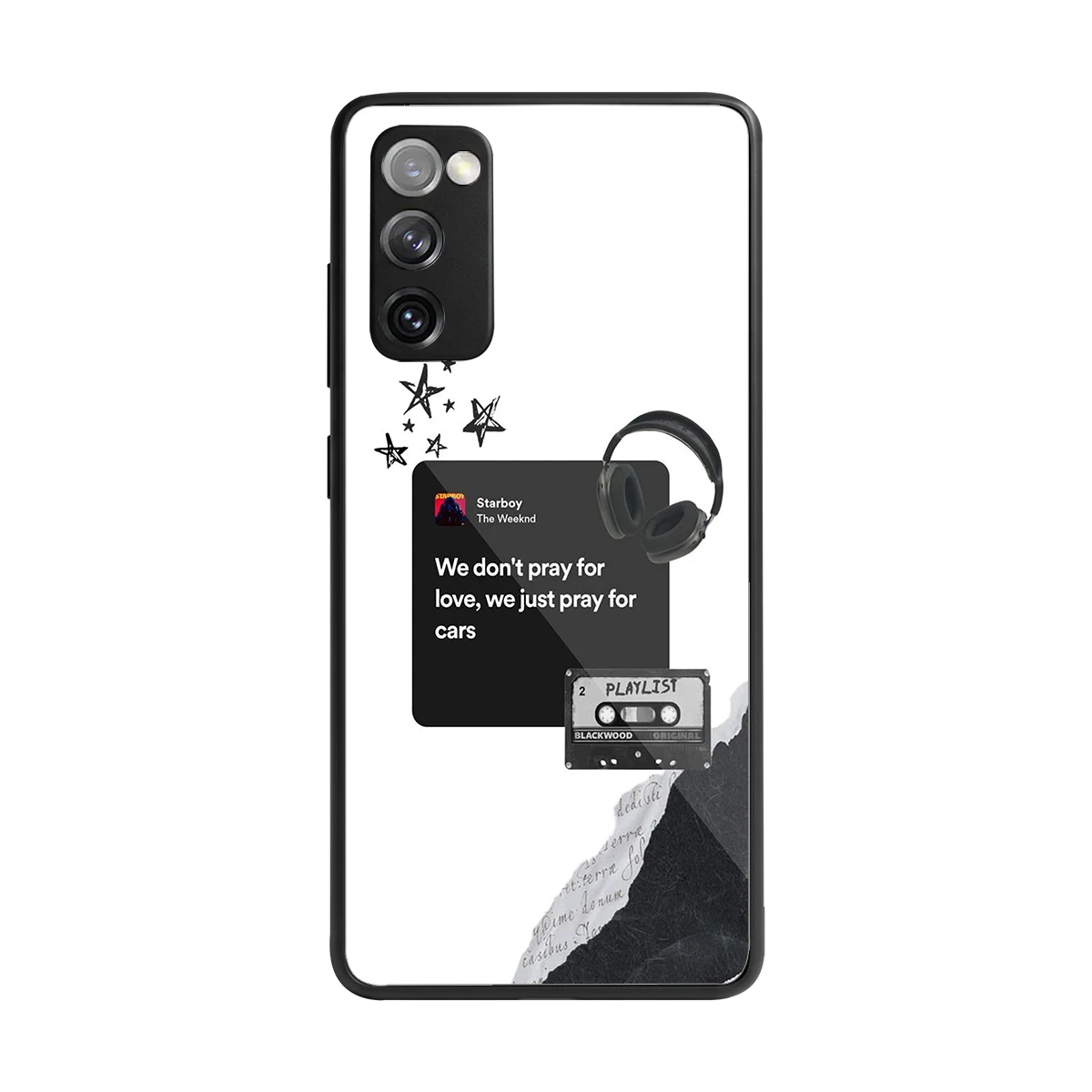 Weeknd Starboy back phone cover | glass case for samsung galaxy s20 fe