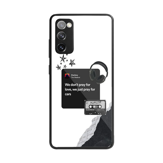 Weeknd Starboy back phone cover | glass case for samsung galaxy s20 fe