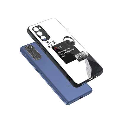 Weeknd Starboy sleek samsung galaxy s20 fe cover with tempered glass back and TPU edges
