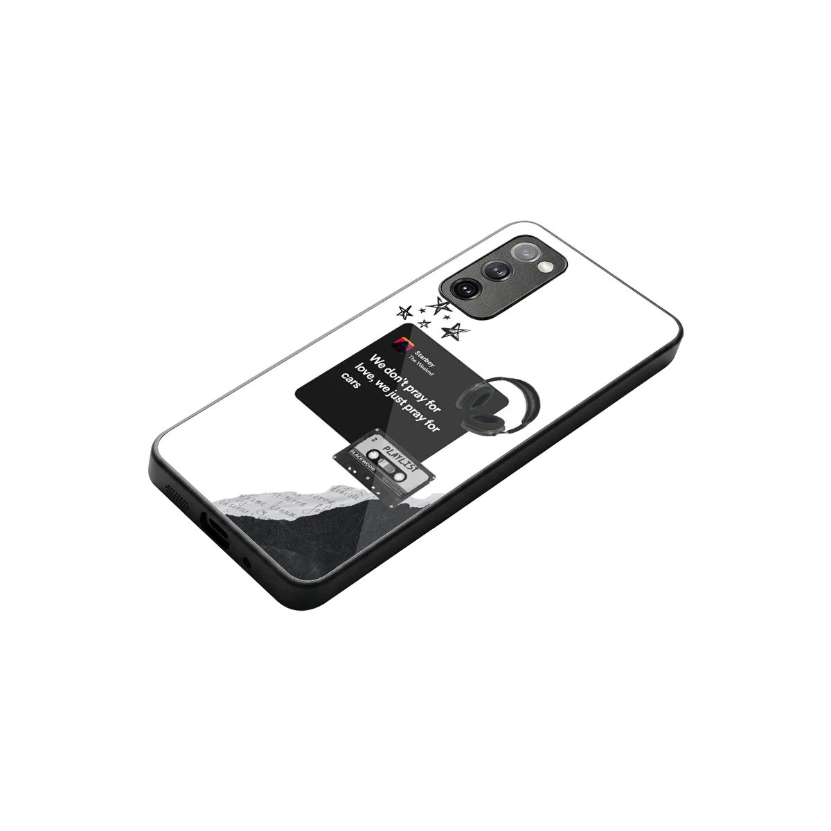 Weeknd Starboy stylish phone case for samsung galaxy s20 fe | glossy glass and slim fit