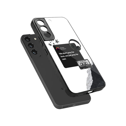 Weeknd Starboy sleek samsung galaxy s22 cover with tempered glass back and TPU edges