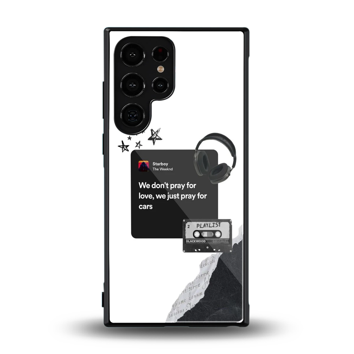 Weeknd Starboy back phone cover | glass case for samsung galaxy s24 ultra