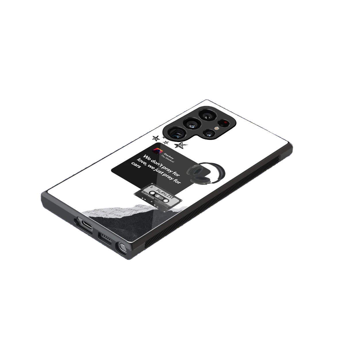 Weeknd Starboy stylish phone case for samsung galaxy s24 ultra | glossy glass and slim fit