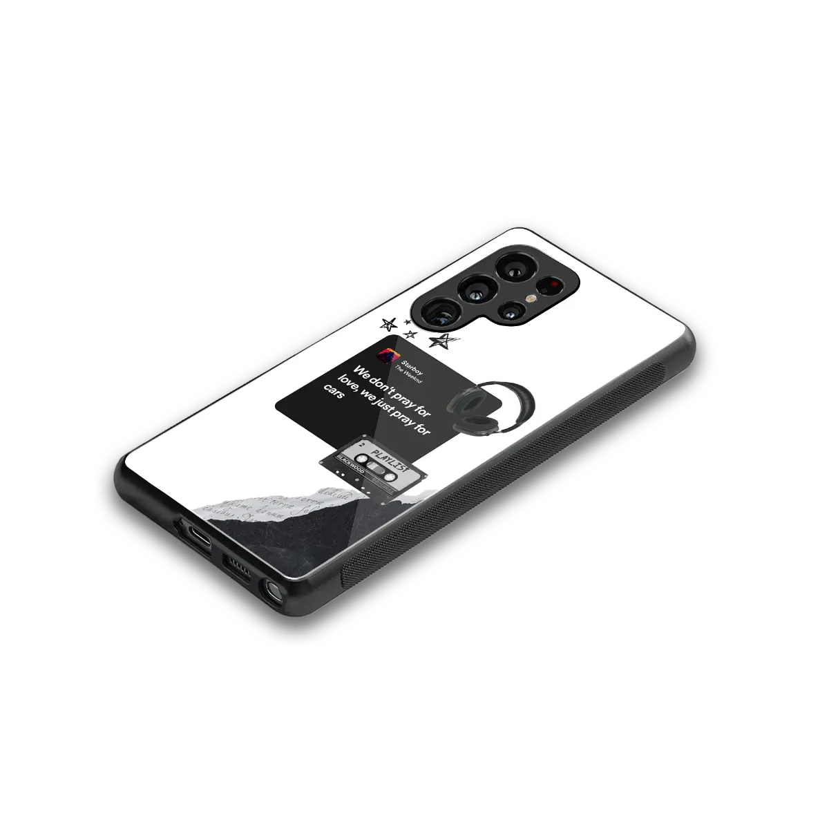 Weeknd Starboy stylish phone case for samsung galaxy s26 ultra | glossy glass and slim fit