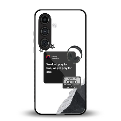 Weeknd Starboy back phone cover | glass case for samsung galaxy s24 fe