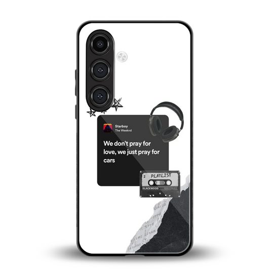 Weeknd Starboy back phone cover | glass case for samsung galaxy s24 fe