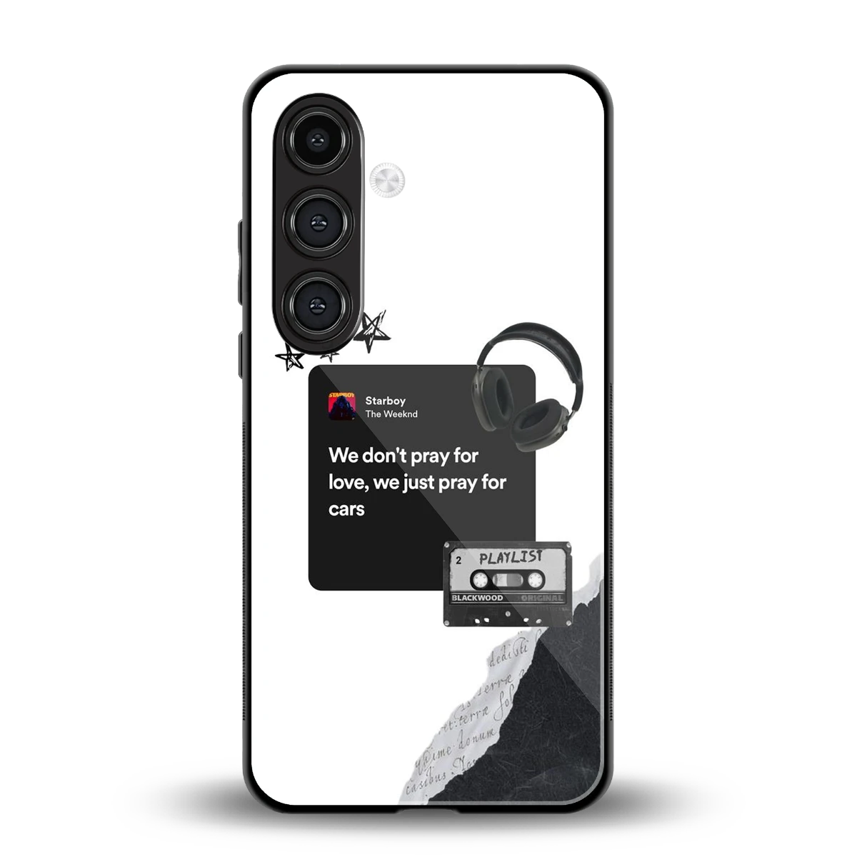 Weeknd Starboy back phone cover | glass case for samsung galaxy s24