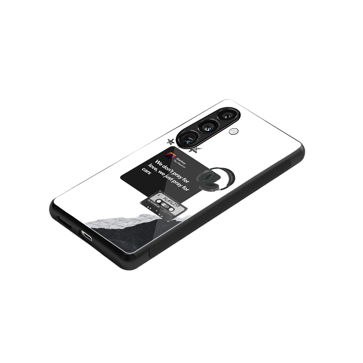 Weeknd Starboy stylish phone case for samsung galaxy s25 fe | glossy glass and slim fit