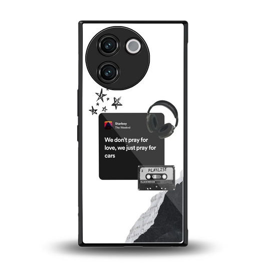 Weeknd Starboy back phone cover | glass case for vivo v30e