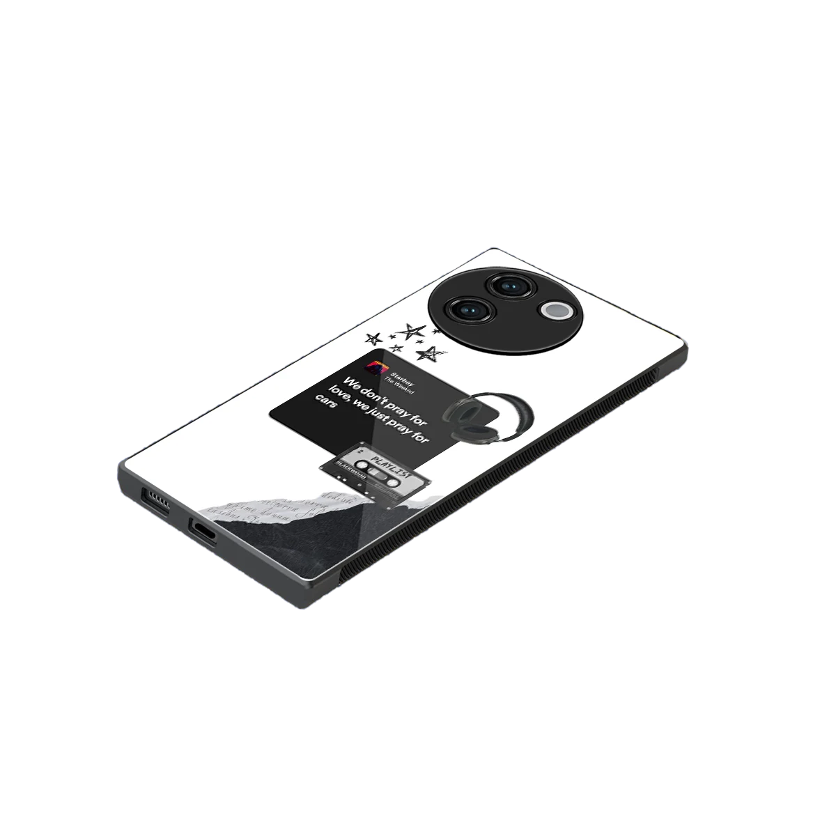 Weeknd Starboy stylish phone case for vivo v30e | glossy glass and slim fit
