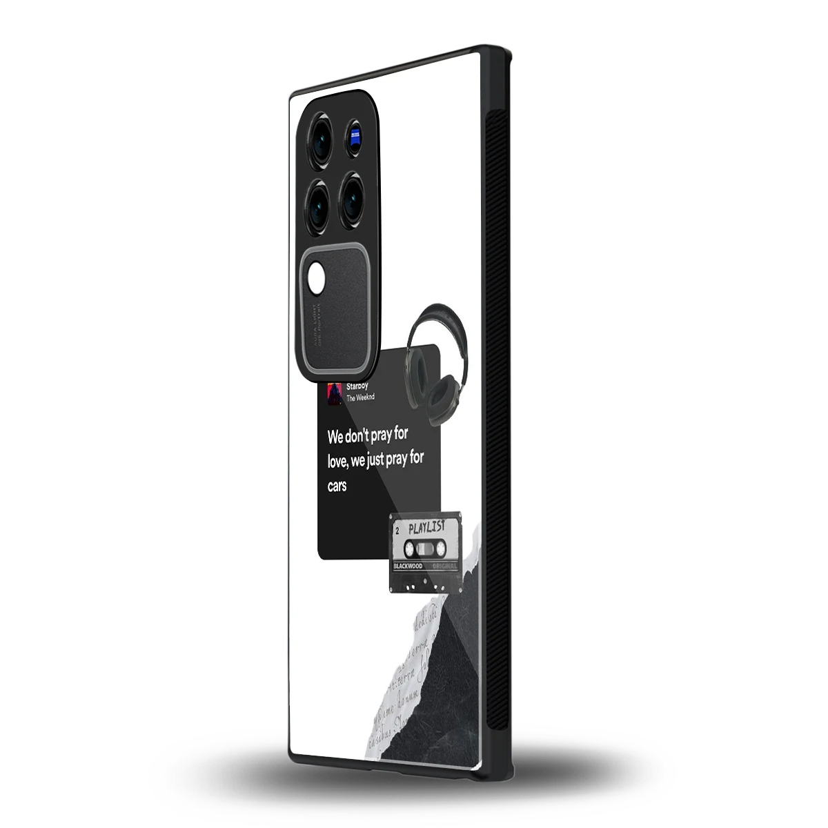 Weeknd Starboyvivo v30 pro mobile cover | shockproof glass phone case